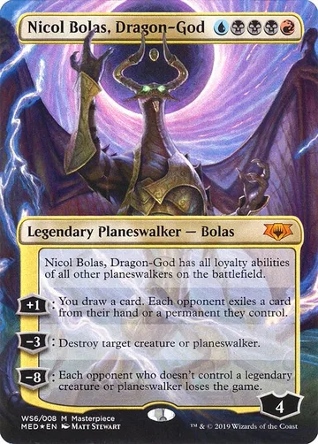 Nicol Bolas, Dragon-God WS6, carta de Magic: The Gathering de Mythic Edition