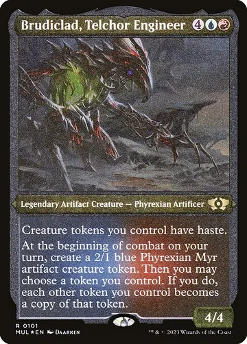 Brudiclad, Telchor Engineer 101, carta de Magic: The Gathering de Multiverse Legends
