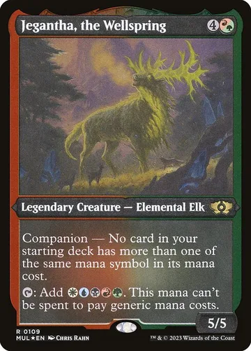 Jegantha, the Wellspring 109, carta de Magic: The Gathering de Multiverse Legends