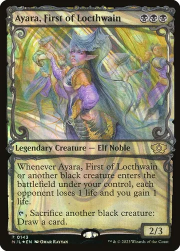 Ayara, First of Locthwain 143, carta de Magic: The Gathering de Multiverse Legends
