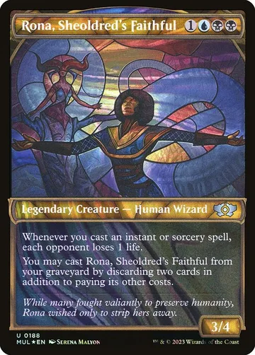 Rona, Sheoldred's Faithful 188, carta de Magic: The Gathering de Multiverse Legends