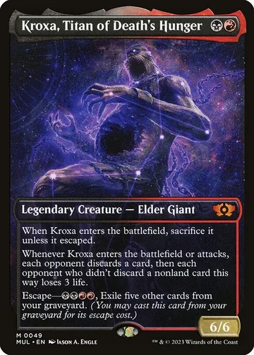 Kroxa, Titan of Death's Hunger 49, carta de Magic: The Gathering de Multiverse Legends