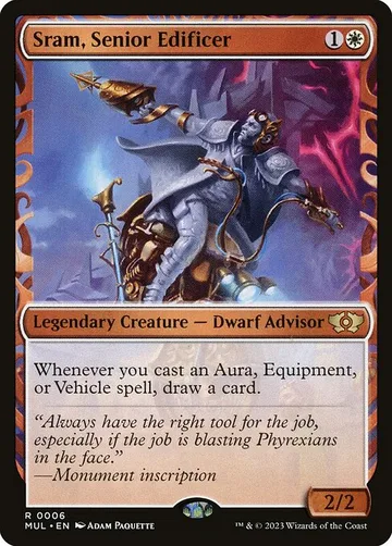 Sram, Senior Edificer 6, carta de Magic: The Gathering de Multiverse Legends
