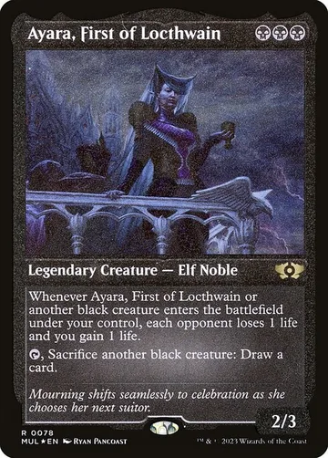 Ayara, First of Locthwain 78, carta de Magic: The Gathering de Multiverse Legends