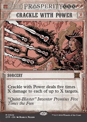Crackle with Power 22, carta de Magic: The Gathering de Breaking News