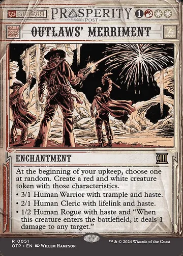Outlaws' Merriment 51, carta de Magic: The Gathering de Breaking News