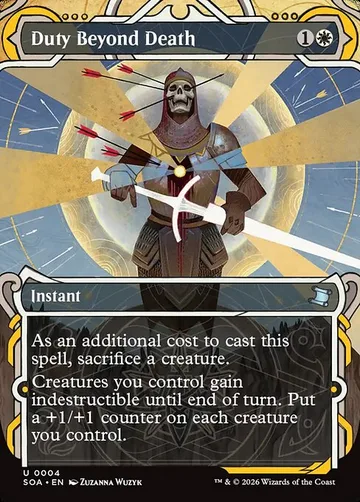 Duty Beyond Death 4, carta de Magic: The Gathering de Secrets of Strixhaven Mystical Archive