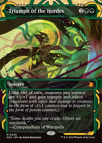 Triumph of the Hordes 59, carta de Magic: The Gathering de Secrets of Strixhaven Mystical Archive