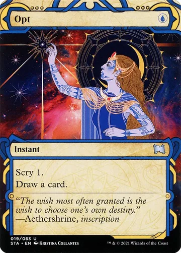 Opt 19, carta de Magic: The Gathering de Strixhaven Mystical Archive