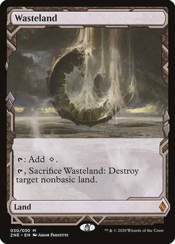 Wasteland 30, carta de Magic: The Gathering de Zendikar Rising Expeditions