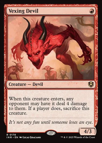 Vexing Devil 178, carta de Magic: The Gathering de Innistrad Remastered