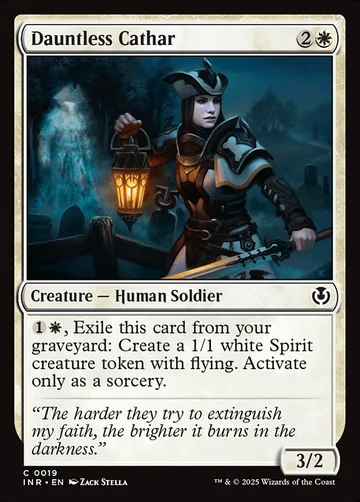 Dauntless Cathar 19, carta de Magic: The Gathering de Innistrad Remastered