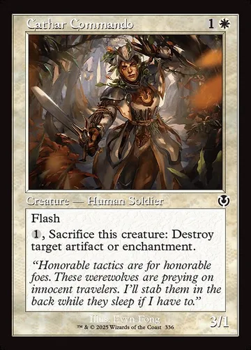 Cathar Commando 336, carta de Magic: The Gathering de Innistrad Remastered