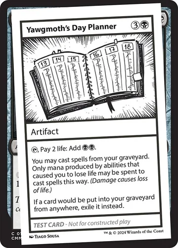 Yawgmoth's Day Planner 555