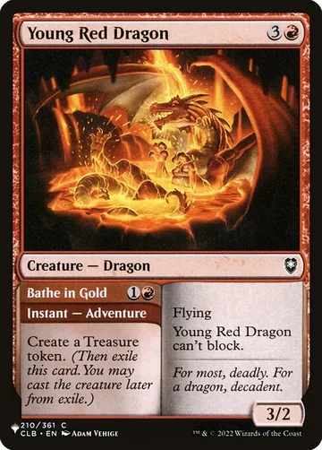 Young Red Dragon // Bathe in Gold CLB-210