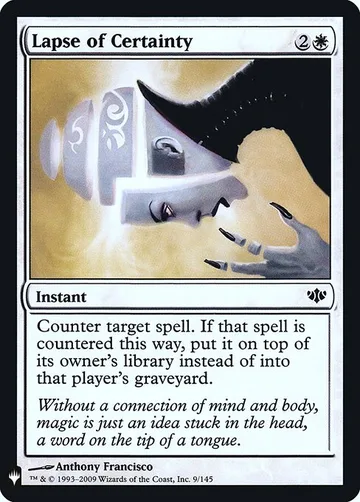 Lapse of Certainty CON-9