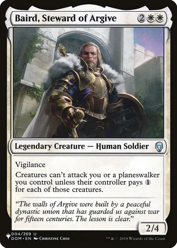 Baird, Steward of Argive DOM-4