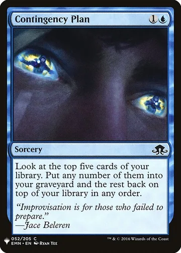 Contingency Plan EMN-52