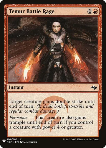 Temur Battle Rage FRF-116