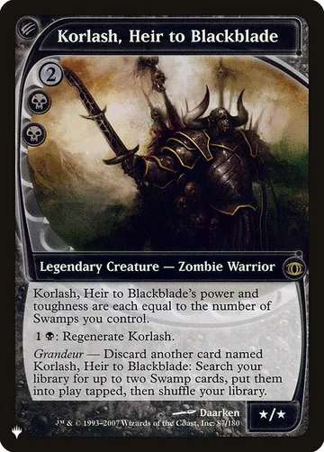 Korlash, Heir to Blackblade FUT-87