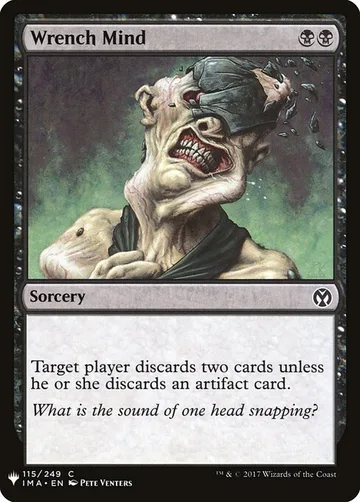 Wrench Mind IMA-115, carta de Magic: The Gathering de The List