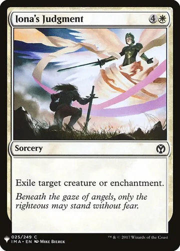 Iona's Judgment IMA-25, carta de Magic: The Gathering de The List