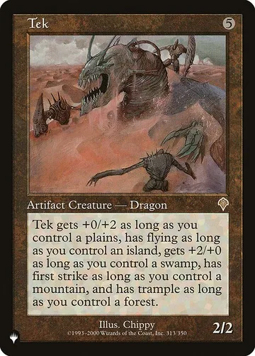 Tek INV-313, carta de Magic: The Gathering de The List