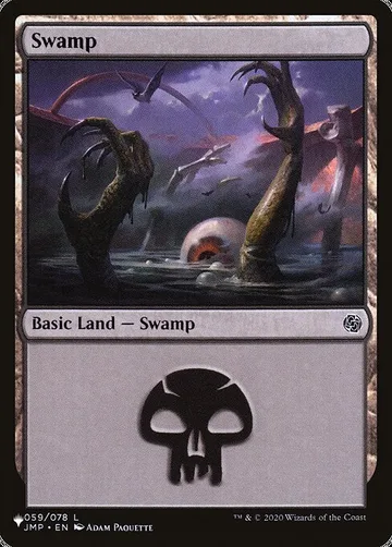 Swamp JMP-59, carta de Magic: The Gathering de The List