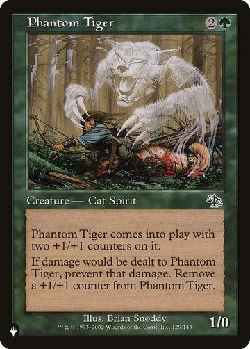 Phantom Tiger JUD-129, carta de Magic: The Gathering de The List
