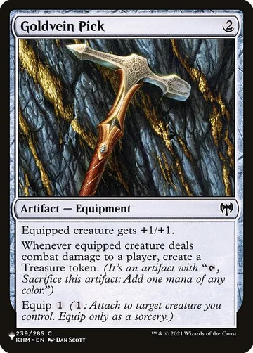 Goldvein Pick KHM-239, carta de Magic: The Gathering de The List