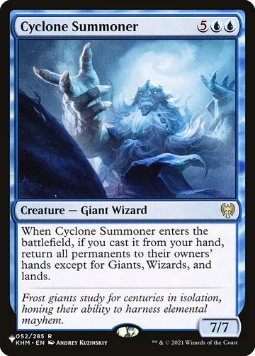 Cyclone Summoner KHM-52, carta de Magic: The Gathering de The List