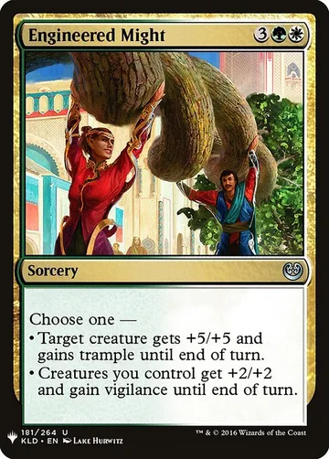 Engineered Might KLD-181, carta de Magic: The Gathering de The List