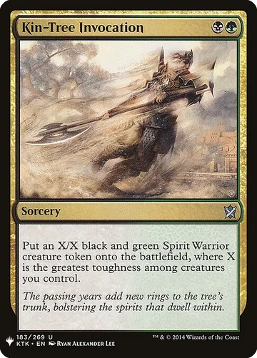 Kin-Tree Invocation KTK-183, carta de Magic: The Gathering de The List