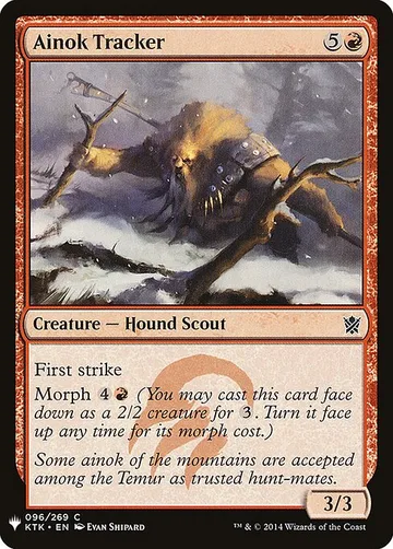 Ainok Tracker KTK-96, carta de Magic: The Gathering de The List