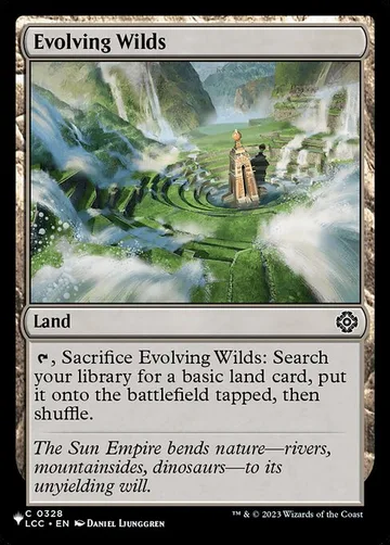 Evolving Wilds LCC-328, carta de Magic: The Gathering de The List