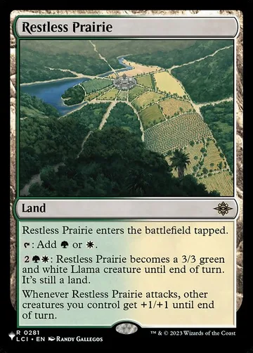 Restless Prairie LCI-281, carta de Magic: The Gathering de The List