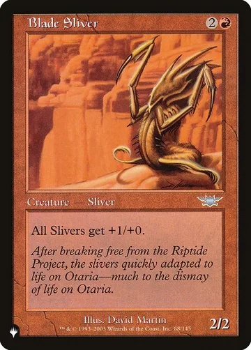 Blade Sliver LGN-88, carta de Magic: The Gathering de The List