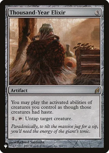 Thousand-Year Elixir LRW-263, carta de Magic: The Gathering de The List