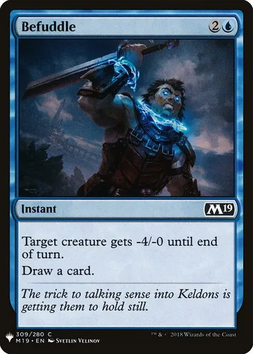 Befuddle M19-309, carta de Magic: The Gathering de The List