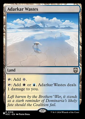 Adarkar Wastes M3C-316, carta de Magic: The Gathering de The List
