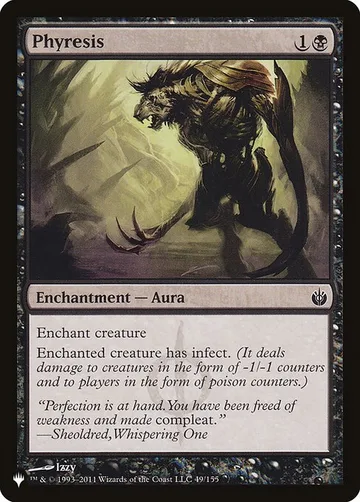 Phyresis MBS-49, carta de Magic: The Gathering de The List