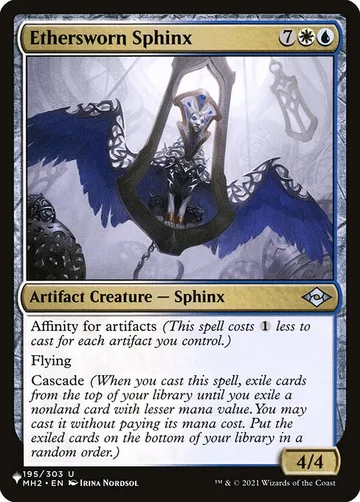Ethersworn Sphinx MH2-195, carta de Magic: The Gathering de The List