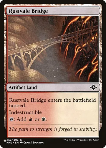 Rustvale Bridge MH2-253, carta de Magic: The Gathering de The List