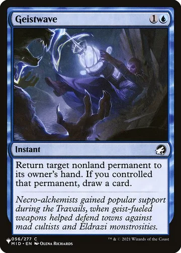 Geistwave MID-56, carta de Magic: The Gathering de The List