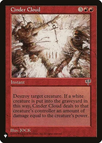 Cinder Cloud MIR-165, carta de Magic: The Gathering de The List
