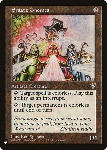 Ersatz Gnomes MIR-301, carta de Magic: The Gathering de The List