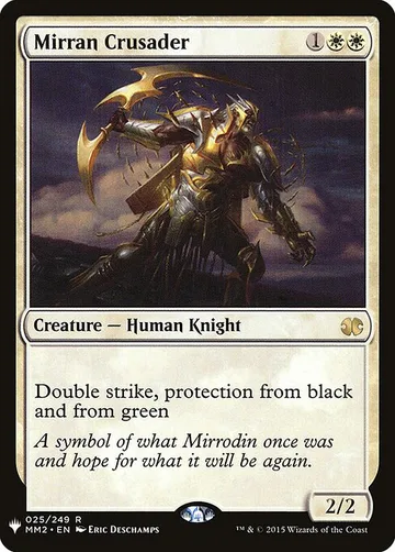 Mirran Crusader MM2-25, carta de Magic: The Gathering de The List