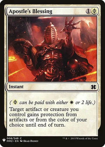 Apostle's Blessing MM2-8, carta de Magic: The Gathering de The List
