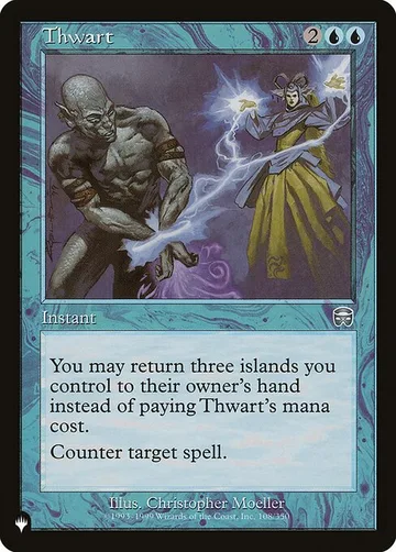 Thwart MMQ-108, carta de Magic: The Gathering de The List