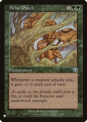 Briar Patch MMQ-232, carta de Magic: The Gathering de The List